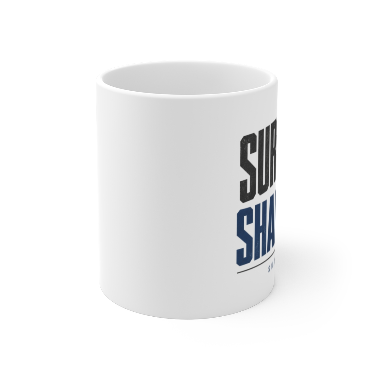 Silo "Survival in Shadows" White Mug - alternate angle 1, merchandise
