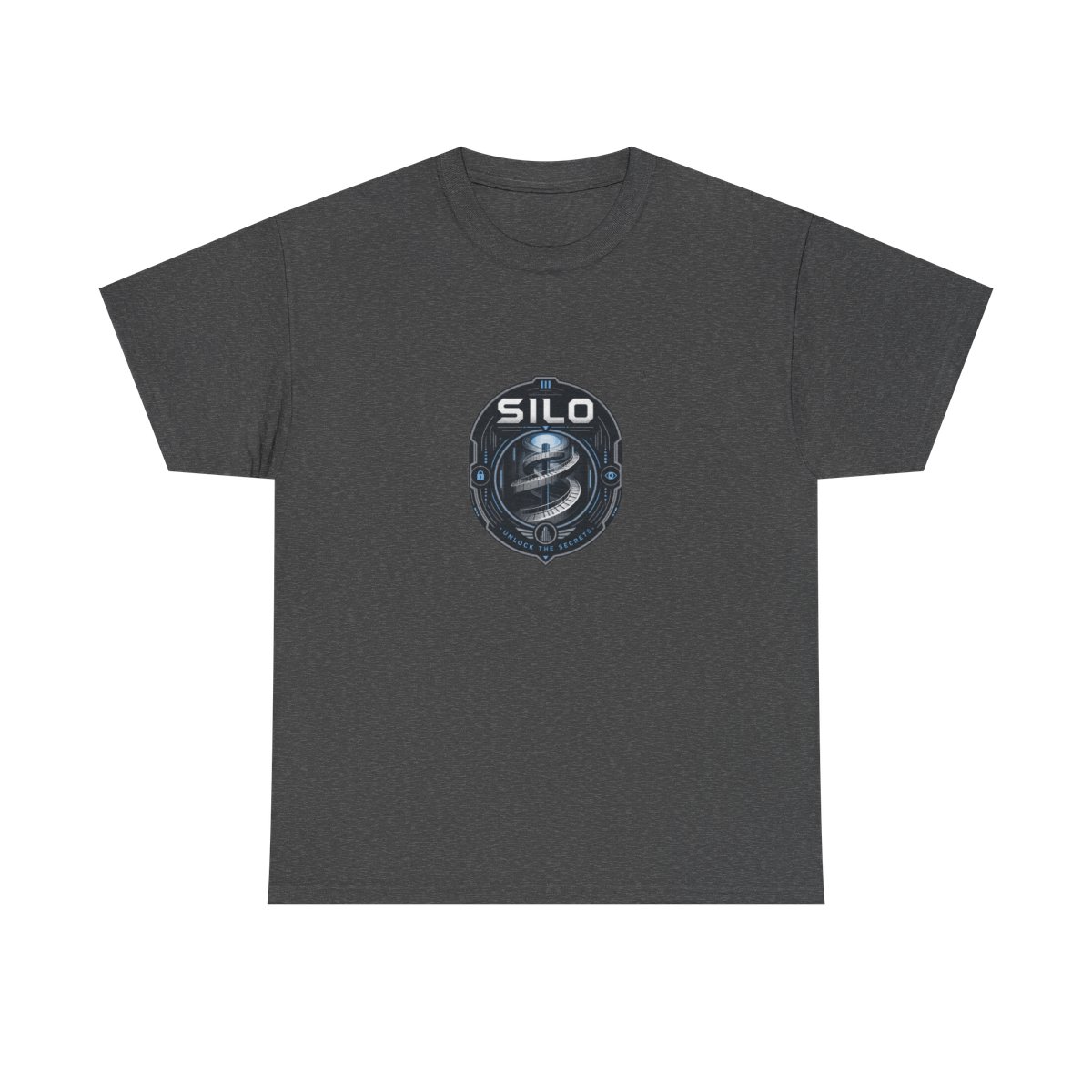 Silo " in bold futuristic typography at the top and " Unisex Tee - alternate angle 4, merchandise