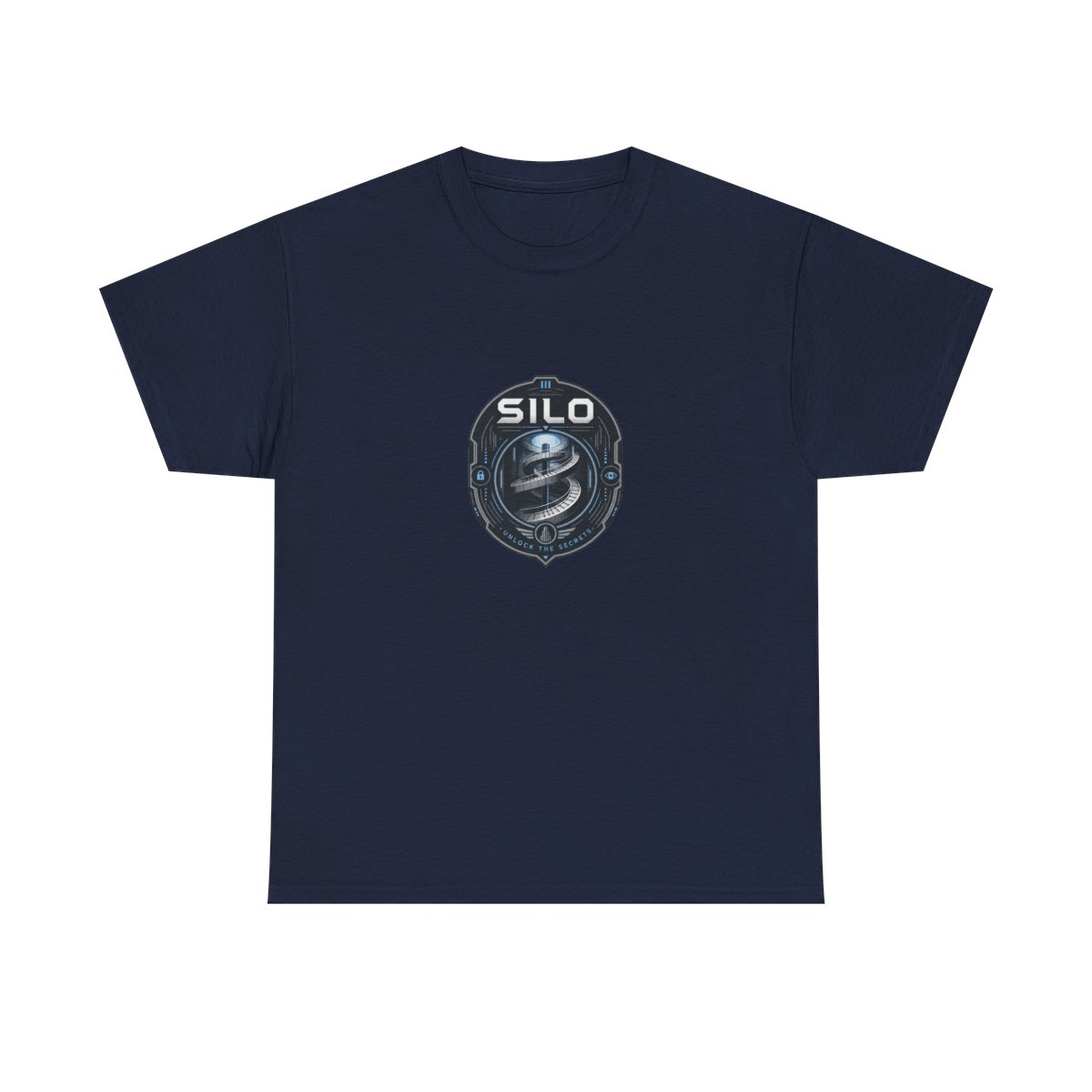 Silo " in bold futuristic typography at the top and " Unisex Tee - alternate angle 5, merchandise