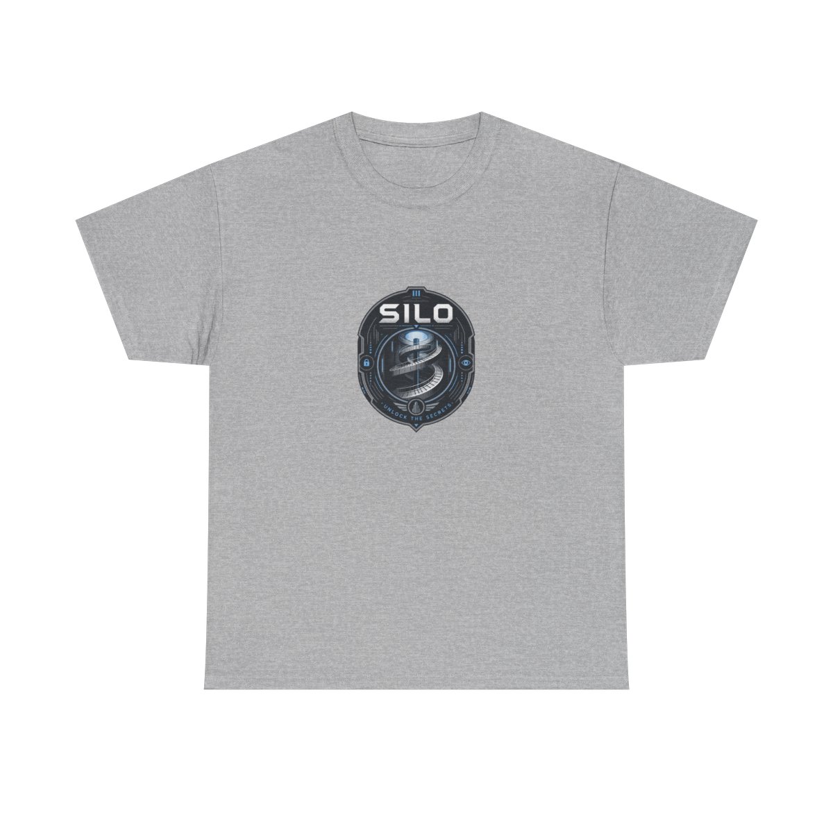 Silo " in bold futuristic typography at the top and " Unisex Tee - alternate angle 3, merchandise